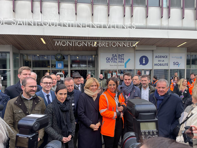 MontignyleBretonneux Une gare de SaintQuentinenYvelines/Montigny